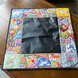 Unique HandMade Quilted Chalk Board for Child’s Room/Library/Meeting Room